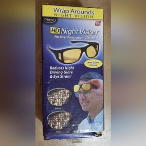 Yellow Anti-Glare Night Driving Glasses